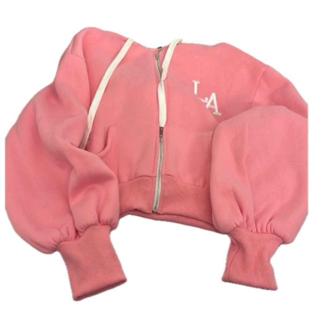 Brand new pink LA zip up